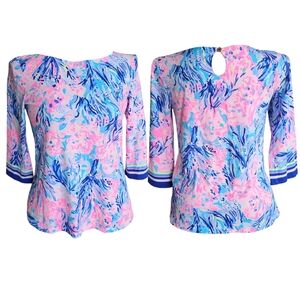 Lilly Pulitzer Waverly Top | Size Small | Fan